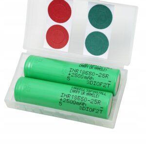 Blistr 2x Článek baterie Li-ion SAMSUNG INR18650-25R 20A 2500mAh +4x iz.kr.