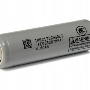 Li-ion LG INR21700M50LT 3.7V 4800mAh 15A nové + 10x izolační kroužek