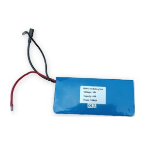 BR-10S4P Li-ion bateriový pack 36V 14 Ah 504 Wh — Čelní pohled se štítkem (AKUPAK, reálná fotka vzorku)