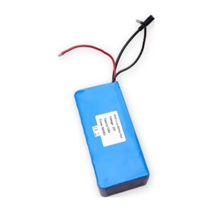 BR-10S4P Li-ion bateriový pack 36V 14 Ah 504 Wh — Pohled s vývody a DC konektorem (AKUPAK, reálná fotka vzorku)