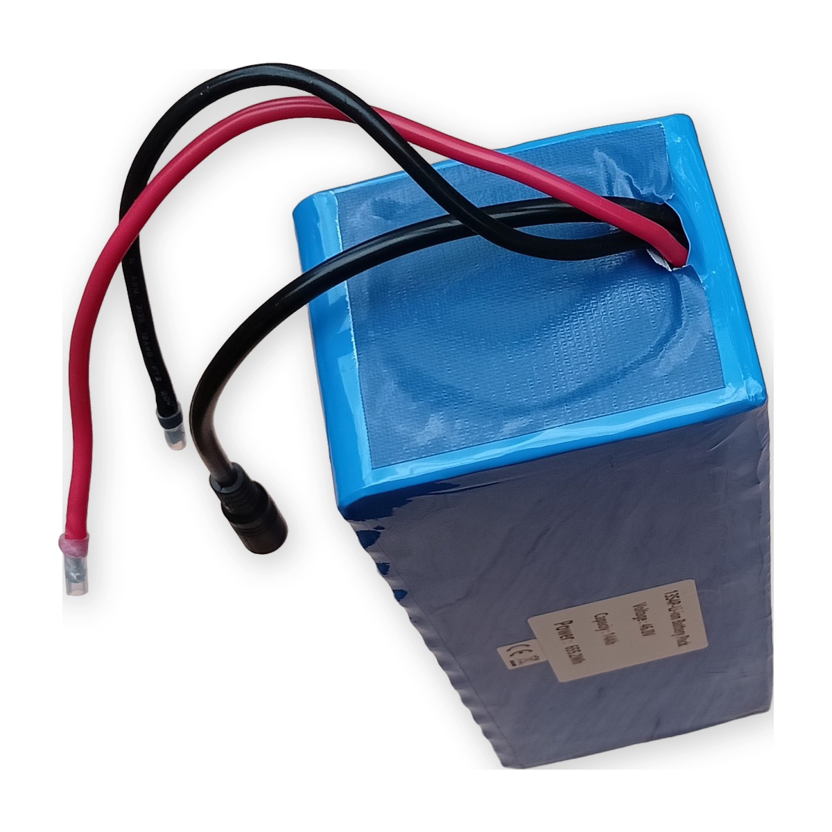 BR-13S4P Li-ion bateriový pack 48V 14 Ah 672 Wh — Pohled se štítkem (AKUPAK, reálná fotka vzorku)