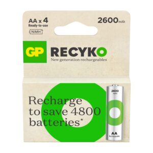 GP ReCyko AA 2600mAh — balení výrobce