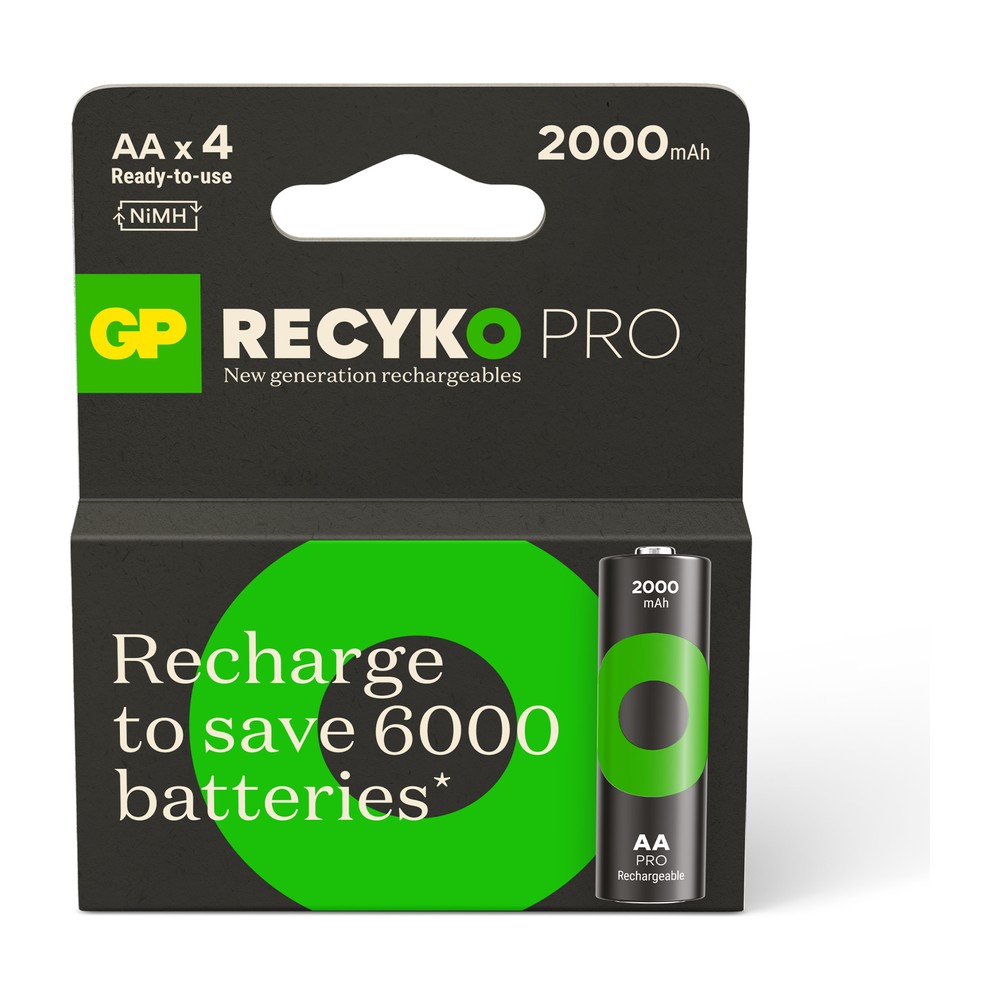 GP ReCyko PRO AA 2000mAh — balení výrobce