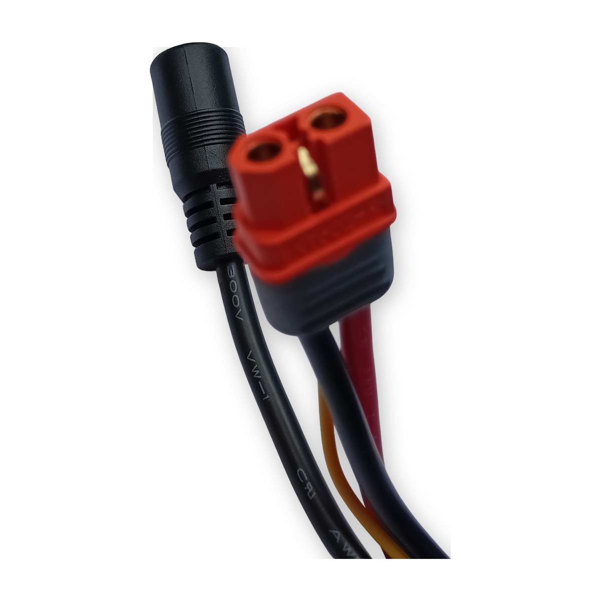 BR-10S3P-C Li-ion bateriový pack 36V 10,5Ah 378Wh, provedení C (Compact) — detail konektorů XT60I-F a DC (AKUPAK, reálná fotka)
