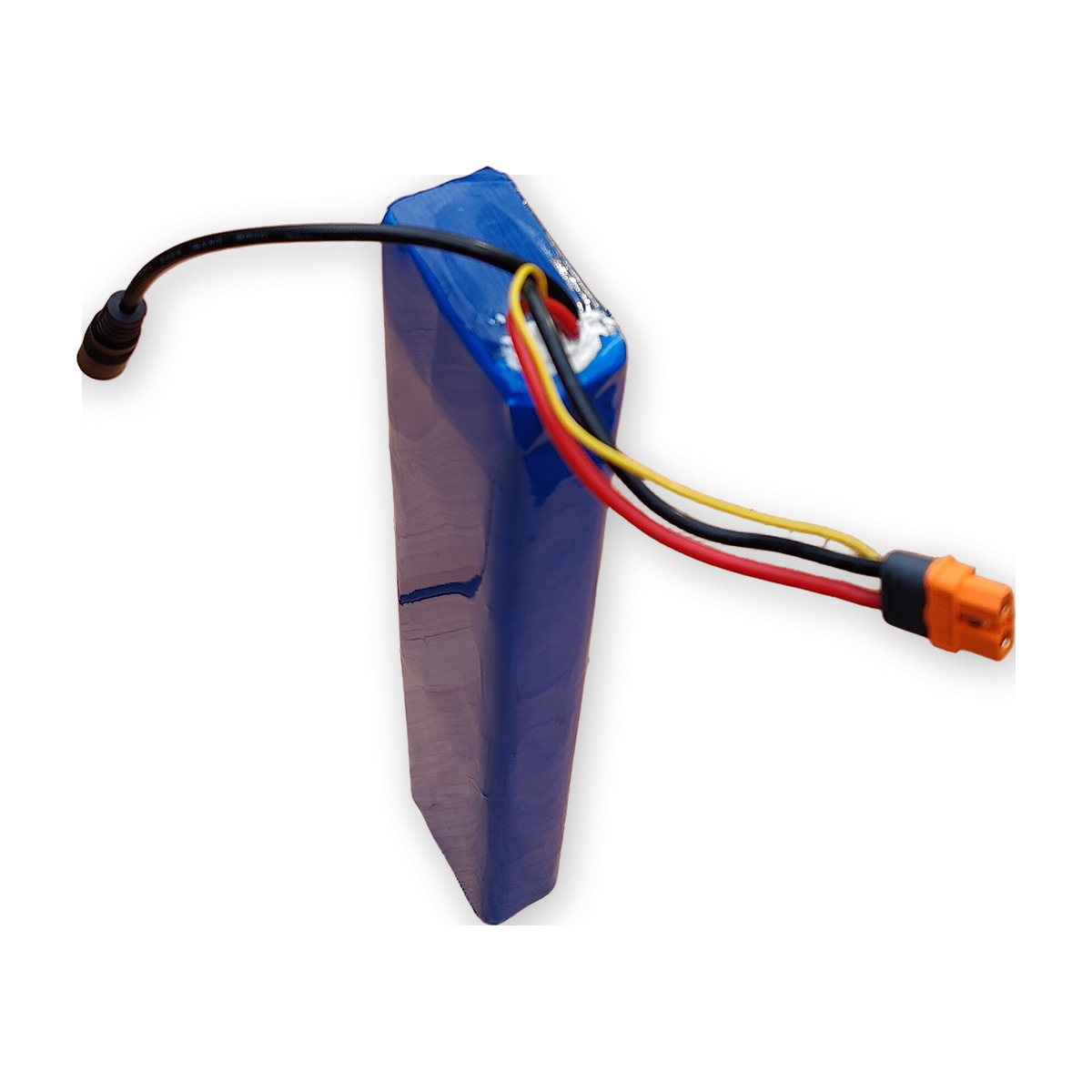 BR-10S4P-H Li-ion bateriový pack 36V 14Ah 504Wh, provedení H (Horizontal, 2 vrstvy) — pohled zešikma na postavený pack (AKUPAK, reálná fotka)