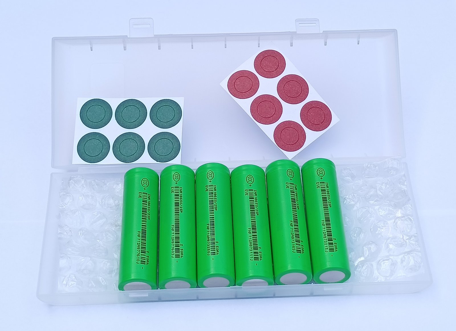 Blistr 6 ks EVE INR18650/25P – detail