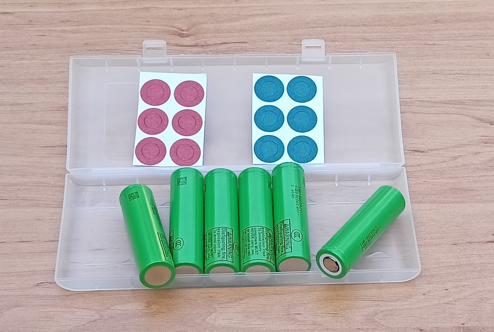 Blistr 6 ks LG INR18650-MJ1 – detail